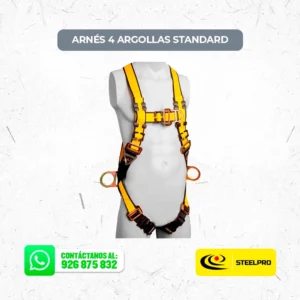 Arnés 4 Argollas Standard Steelpro