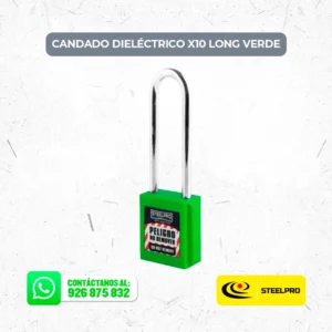 Candado Dieléctrico X10 Long Verde