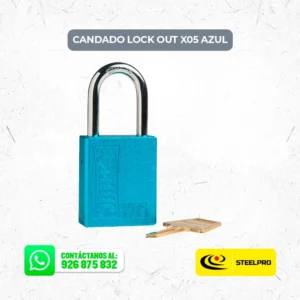 Candado Lock Out SteelPro X05 Azul
