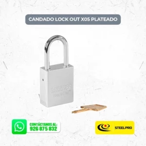 Candado Lock Out Steelpro X05 Plateado
