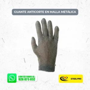 Guante Anticorte en Malla Metálica