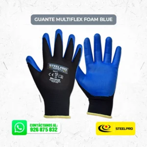 Guante Multiflex Foam Blue