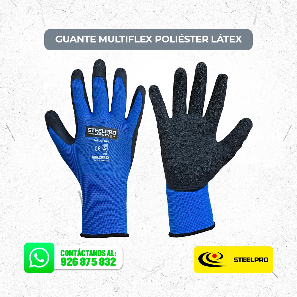 Guante Multiflex Poliéster Látex