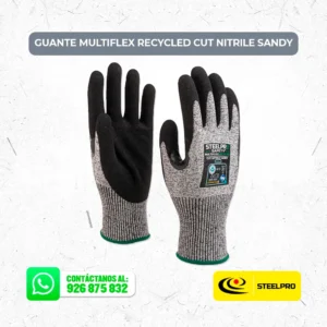 Guante Multiflex Recycled Cut Nitrile Sandy