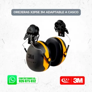 Orejeras X2P5E 3M adaptable a casco