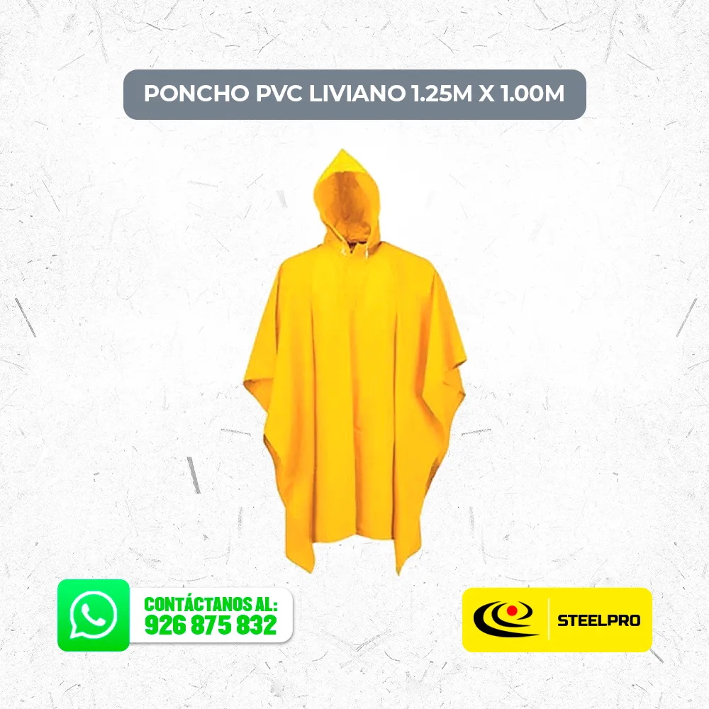 Poncho PVC Liviano 1.25M X 1.00M