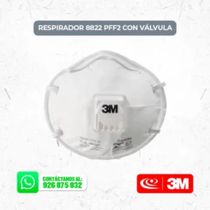 Respirador 8822 PFF2 3M con válvula