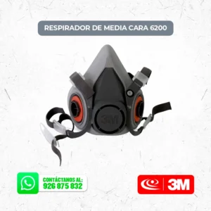 Respirador de media cara 6200 3M