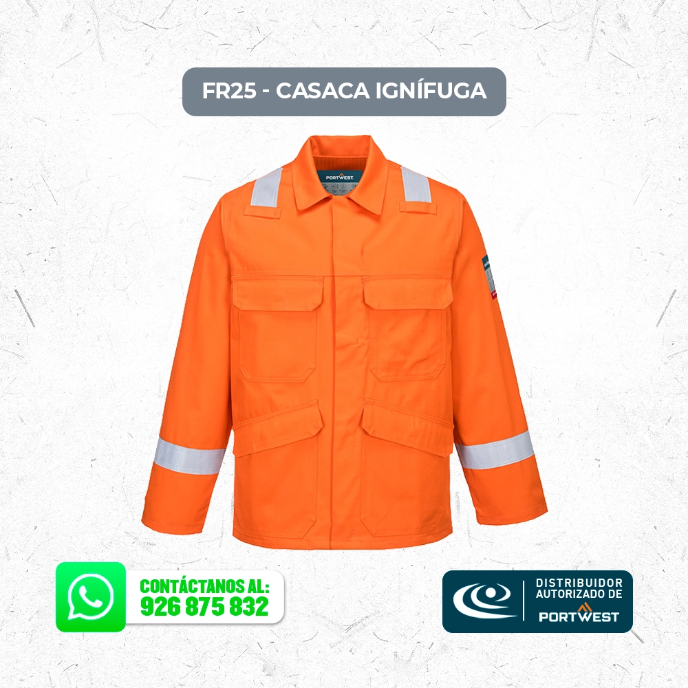 FR25 Casaca Ignífuga Portwest - Imagen 2